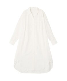 Green Parks シアーチェックシャツワンピース