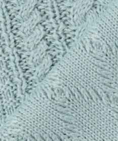 ANY L ソフトタッチケーブルニットチュニック