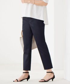 J.PRESS LADIES L 【洗える】シャンブレーサテン テーパード パンツ