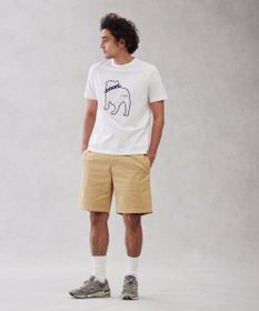 J.PRESS MEN 【UNISEX】ファブリックワッペンブルドックTシャツ