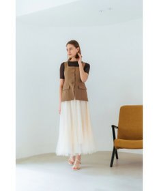 YECCA VECCA リネンライクビスチェベスト