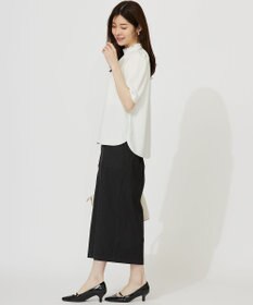 ANY SIS S 【洗える】フリルネックスタンド ブラウス