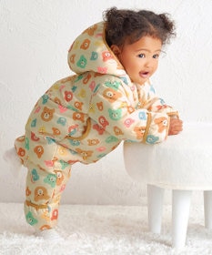 新品未使用タグ付き◆ミキハウスホットビスケッツ カラフルビーンズ総柄カバーオール 新品未使用タグ付き◇ミキハウスホットビスケッツ カラフルビーンズ総