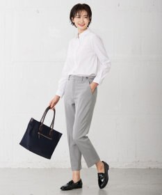 J.PRESS LADIES L 【洗える】ドビーストレッチ シャツカラー ブラウス