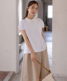 組曲 S 【2WAY】レース襟フレンチテリー カットソー