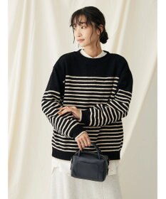 CRAFT STANDARD BOUTIQUE 洗えるモールニットボーダープルオーバー