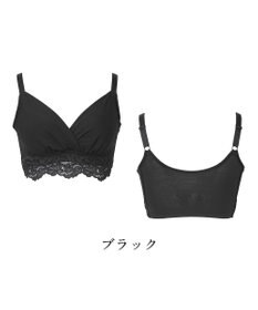 BRADELIS New York 【BRADELIS NewYork peace】綿混ストレッチハイブリッドハートカップブラ25 ブラデリス 吸汗 速乾機能 補正 ブラジャー