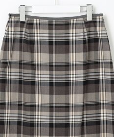 J.PRESS LADIES 【洗える】テトロンレーヨン/ウール milledタータン スカート