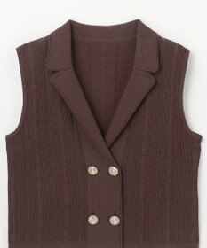 GRACE CONTINENTAL ダブルフロントニットジレ