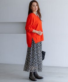 23区 L 【Lサイズ限定/洗える】ヴィスコースストレッチ Ｖネック ニット