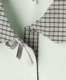 組曲 KIDS 【150-160㎝】 ミニチェック レイヤードトップス