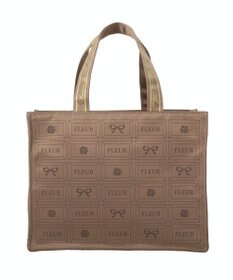 Maison de FLEUR FLEURチョコレートスクエアトートバッグ