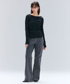 BEIGE， 【洗える・Oggi 11月号掲載】NAVIGLIO / フレアシルエットデニムパンツ