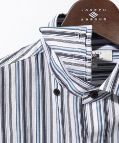 JOSEPH ABBOUD 【サステイナブル】ソアロンストライプ 半袖 シャツ