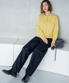 23区 L 【滝沢眞規子さん着用】コットンカシミヤ ポケット カーディガン