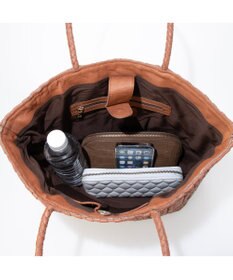 UNBILLION ペルケ perche / 牛革メッシュ編みトートL