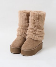 WEGO 【暖かい】2wayムートンタッチブーツ