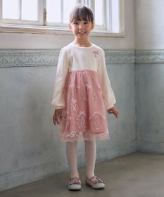 ANY KIDS バレエ刺繍チュールワンピース