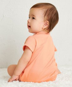 MIKI HOUSE HOT BISCUITS 【70-80cm】【Everyday Series】ワンポイント 半袖ボディシャツ