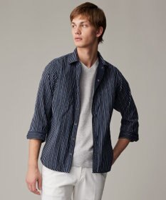 JOSEPH ABBOUD 【2WAY】ライトリバーシブルストライプシャツ