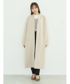 earth music&ecology Ｖネックノーカラーコート