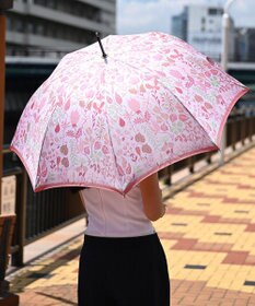 槇田商店 <新柄登場>Stig Lindberg HERBARIUM BRIGHT ピンク 長傘