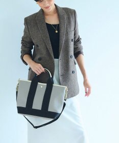 TOPKAPI 【Breath TOPKAPI】スコッチグレイン ネオレザー トート バッグ ショルダー付き M