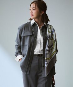 23区 【Oggi掲載】MANTECOシャツアウター グレー系