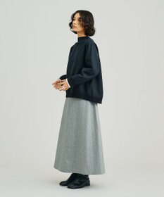 J.PRESS YORK STREET 【WOMEN】NEEDLE JERSEY ボトルネックプルオーバー