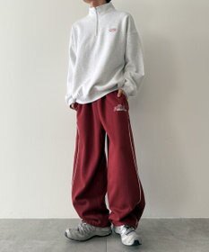 WEGO 【ウエストゴム】パイピングスウェットパンツ