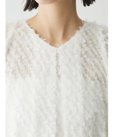 Green Parks AnriettMusee カットジャガードタックブラウス