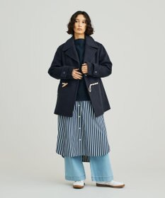 J.PRESS YORK STREET 【WOMEN】NEEDLE JERSEY ボトルネックプルオーバー