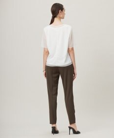 ICB L 【洗える】ハイゲージチュールコンビ カットソー