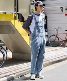 WEGO 【ユニセックス着用/SMサイズ展開】デニムオーバーオール