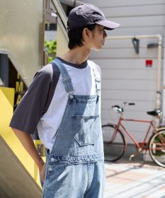 WEGO 【ユニセックス着用/SMサイズ展開】デニムオーバーオール