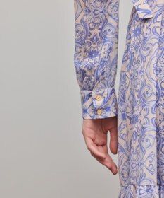 GRACE CONTINENTAL ダマスク柄風プリントワンピース