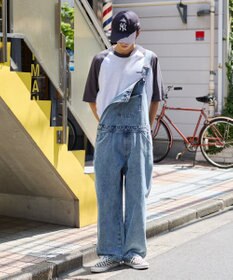 WEGO 【ユニセックス着用/SMサイズ展開】デニムオーバーオール