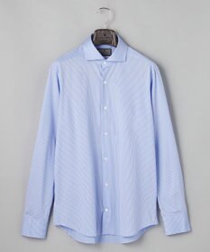 GOTAIRIKU 【ストレッチ/洗える】Albini ジャージ シャツ_ カッタウェイカラー