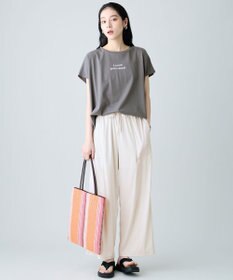 ANY ANYファンクションワイドフレンチスリーブTシャツ