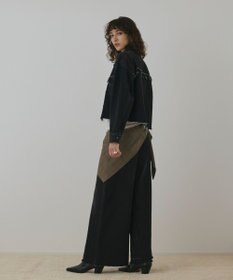 GRACE CONTINENTAL フリンジスタッズデニムジャケット