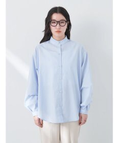 earth music&ecology Ｔ／Ｃ　スタンドフリルブラウス