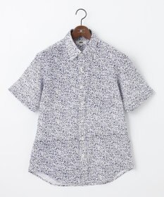 JOSEPH ABBOUD 【吸水速乾/イージーケア】シャンブレープリント ジャージ シャツ