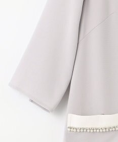 GRACE CONTINENTAL バイカラービジューワンピース