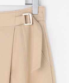 ANY SIS シャンブレーベルティッド スカート