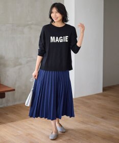 ANY L 【ウエストゴム】プリーツスカート