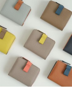 Atelier nuu 日本製 noble L字ファスナー二つ折りウォレット