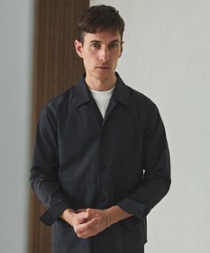 GOTAIRIKU 仕事で着られる綿100%【クルー以上モック未満】カバーネック DRESS Tシャツ(25年モデル)