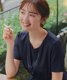 Tiaclasse 【おのののかさん・安田美沙子さん着用 】日本製大人可愛い2連風チェーンネックレス