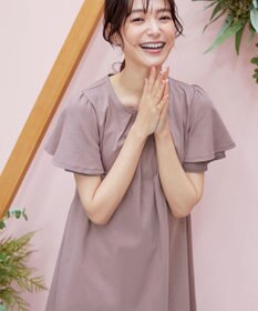 Tiaclasse 【UVケア・接触冷感】“あまラク” シフォンフレアスリーブカットソーチュニック