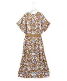 ICB 【洗える】 ウォーターフラワープリント ワンピース